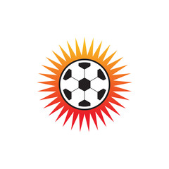 Obraz premium Football logo design vector template