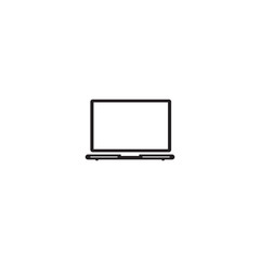 Computer monitor icon logo design template