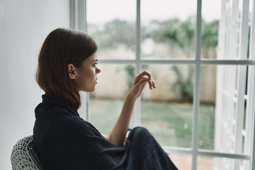 young woman drinking coffee