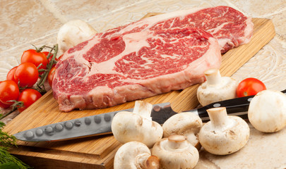 Raw fresh meat steak Ribeye