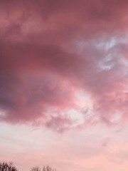 sunset in the clouds