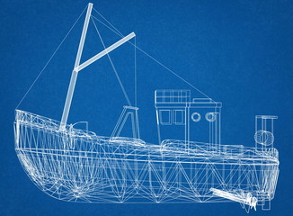 Fishing Boat blueprint