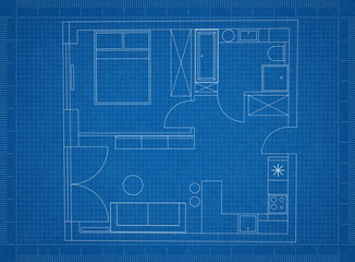 Apartment Plan blueprint