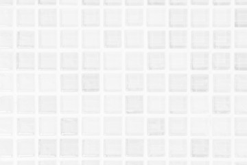 White or gray ceramic wall and floor tiles abstract background. Design geometric mosaic texture decoration of the bedroom. Simple seamless pattern for backdrop hospital wall, canteen and grid paper.