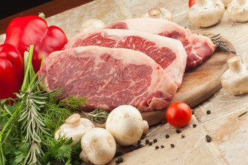 Raw fresh meat steak Ribeye