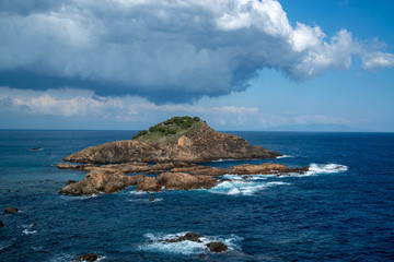 荒れた海　爪木崎海岸