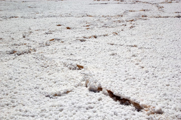 Salt pan at the Ojos de Mar close to the town of Tolar Grande in Puna, Argentina