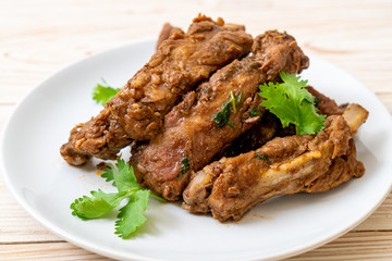 Baked Pork Ribs with Sauce