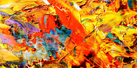 Colorful abstract background wallpaper. Modern motif visual art.  Mixtures of oil paint. Trendy...