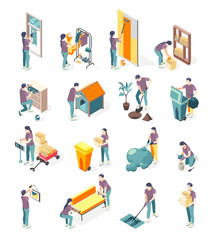  Spring Renovation Isometric Color Set