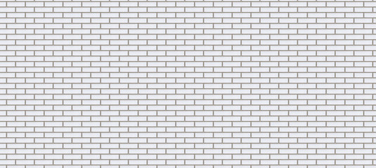 white seamless panoramic uniform brick wall background