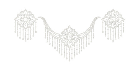 Decorated with elegant and luxurious patterns. Rococo, Baroque style, retro elements, invitation cards, textiles, wrapping paper and fabric design.