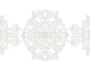 Decorated with elegant and luxurious patterns. Rococo, Baroque style, retro elements, invitation cards, textiles, wrapping paper and fabric design.