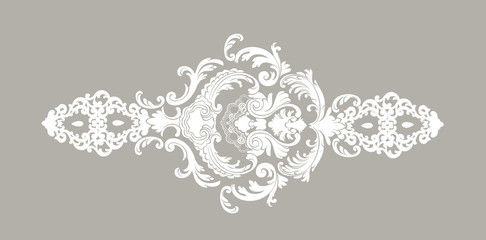 Fototapeta premium Decorated with elegant and luxurious patterns. Rococo, Baroque style, retro elements, invitation cards, textiles, wrapping paper and fabric design.