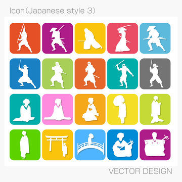 アイコン・和風（Japanese style 3）Vector Design