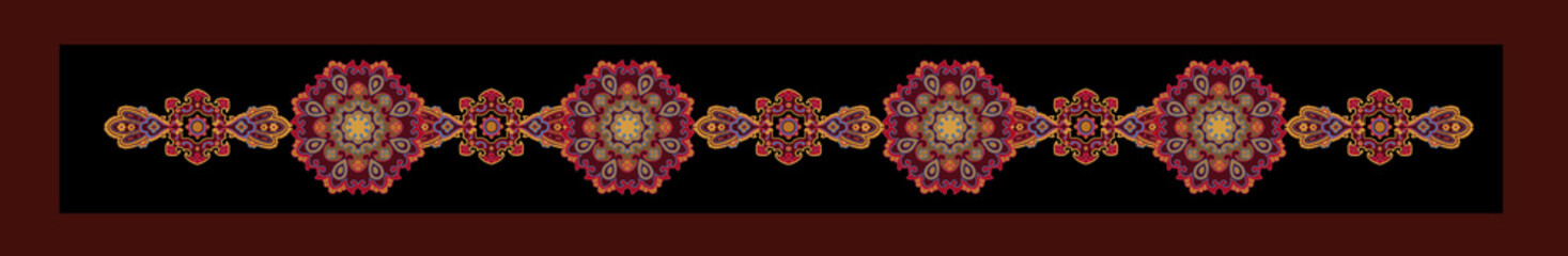 Classic paisley and fine lace pattern, Persian pattern，suitable for textile clothing and wallpaper design, invitation design