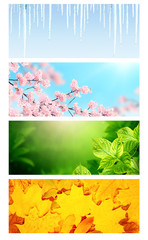 Four seasons of year