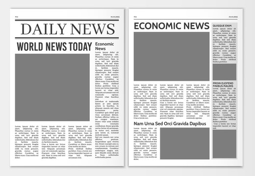 editable old newspaper template