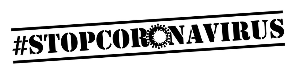 Poster, banner, warning sign on the theme COVID-19