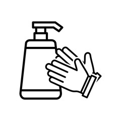 Cleaning Hand Soap Wash icon vector design templates