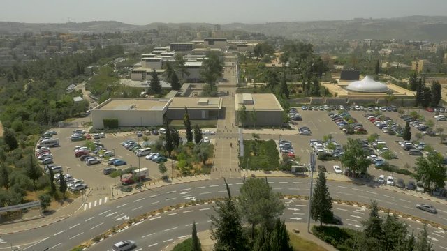 The Israel Museum, Jerusalem. Drone shot, exposition