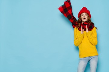 Fototapeta na wymiar girl in a red cap