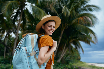 young woman in hat