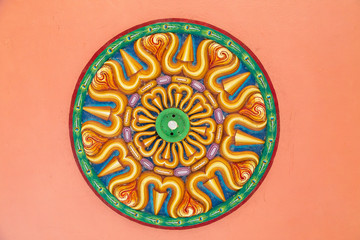 Ceiling of Meenakshi Sundareswarar Temple in the South India, beautiful vintage ceiling paintings...