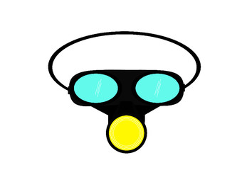 Simple design google mask anti virus