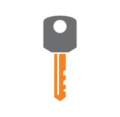Key icon on background for graphic and web design. Creative illustration concept symbol for web or mobile app