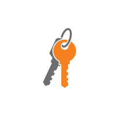Key icon on background for graphic and web design. Creative illustration concept symbol for web or mobile app