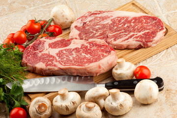 Raw fresh meat steak Ribeye