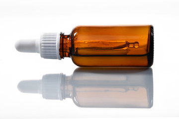 orange transparent medical vial
