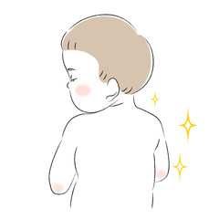 背中　肌　悩み　綺麗　子ども　幼児