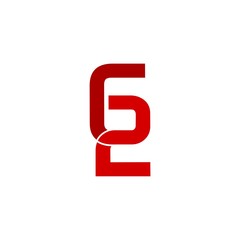 G2 Letter Icon Logo Template Illustration Design