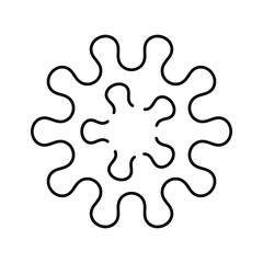 Fototapeta premium Vector illustration coronavirus 2019-nCoV, Covid-19. Coronavirus outbreak concept. Covid-19 coronavirus infection.Virus covid-19 cell icon.