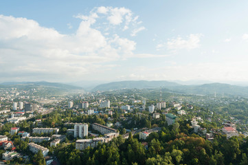 View of the city of Sochi, Russia