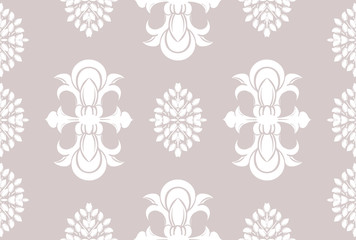 Vector damask seamless pattern background. Elegant ornament Decorative design for surface home design