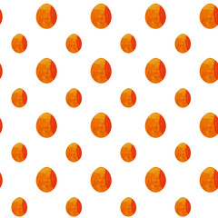 Colorful Easter egg seamless pattern. Hand drawing watercolor sketch on white background. Colorful illustration. Picture can be used in greeting cards, posters, flyers, banners, logo, further design