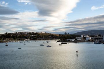 Early morning view of the Mersey River Devonport