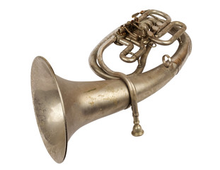 Old vintage French horn