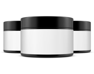 
Realistic 3D Jar Mock Up Template on White Background.3D Rendering,3D Illustration.Copy Space