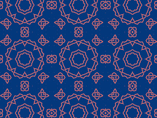  Pattern Background with Blue Texture