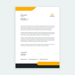 Letterhead design template for business and corporate company