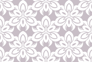 Seamless damask pattern wallpaper. Vintage decor in Victorian surface style