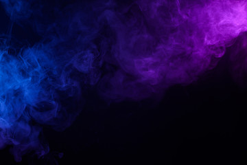 Colorful smoke fog mist abstract background