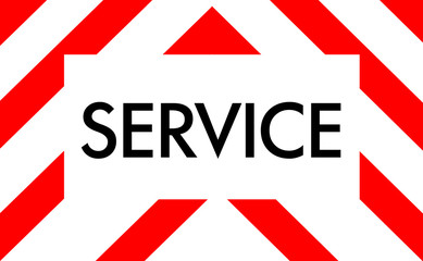 Service sign concept  illustration