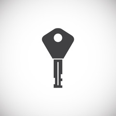 Key icon on background for graphic and web design. Creative illustration concept symbol for web or mobile app