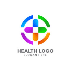 health logo design template vector
