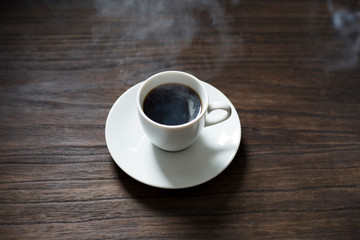 Fototapeta na wymiar 湯気の立つコーヒー